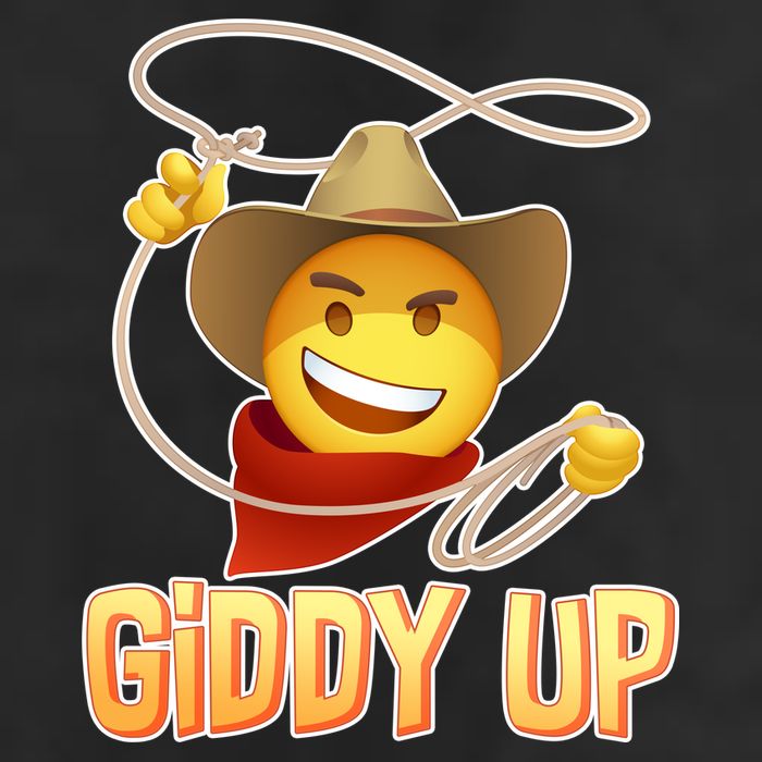 Giddy Up Cowboy Emoji  Cool Comfort Performance Bucket Hat