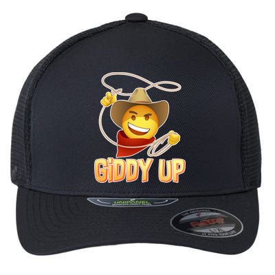 Giddy Up Cowboy Emoji  Flexfit Unipanel Trucker Cap