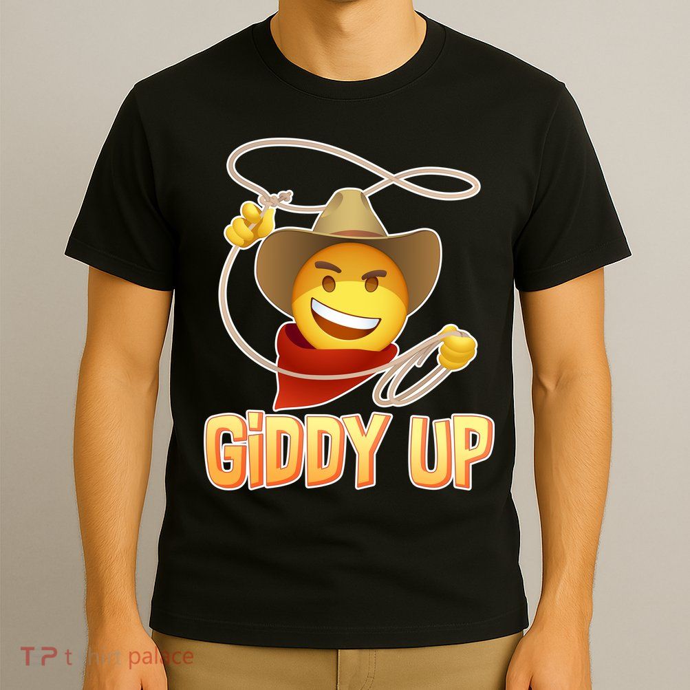 Giddy Up Cowboy Emoji  T-Shirt