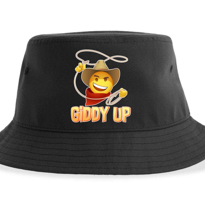 Giddy Up Cowboy Emoji  Sustainable Bucket Hat