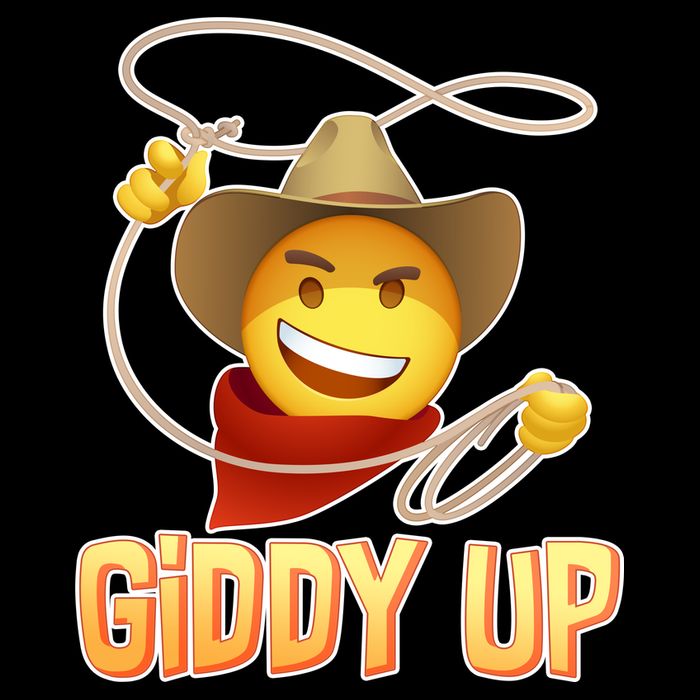 Giddy Up Cowboy Emoji  Sustainable Bucket Hat