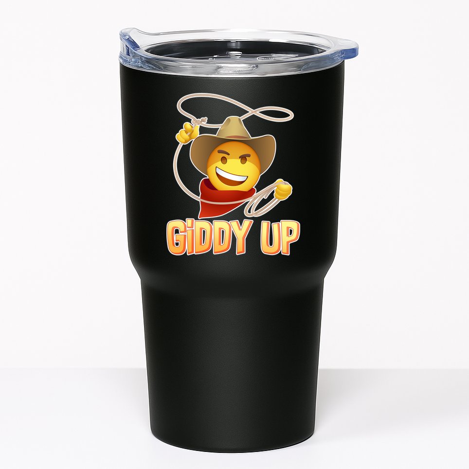 Giddy Up Cowboy Emoji  Tumbler