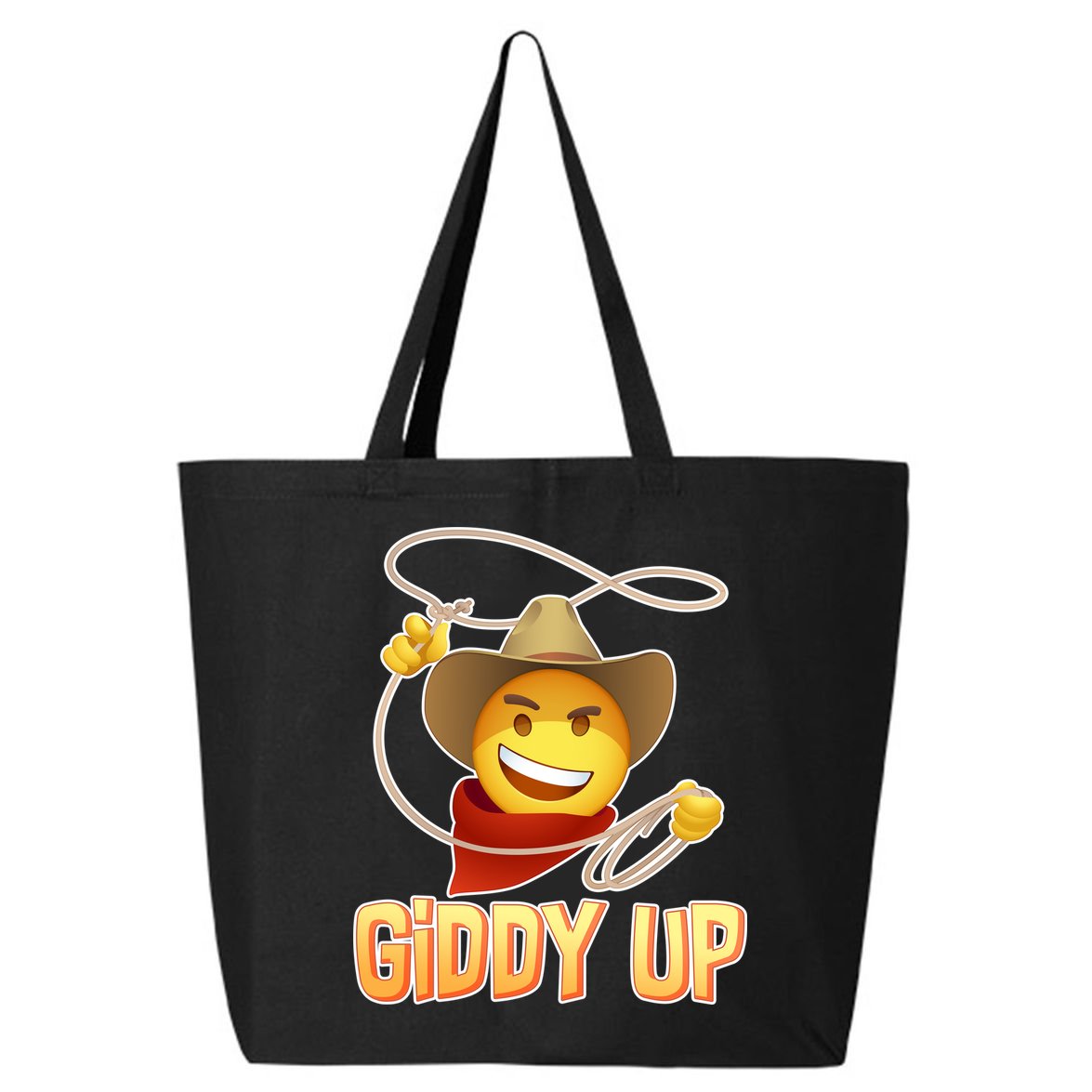 Giddy Up Cowboy Emoji  25L Jumbo Tote