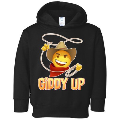 Giddy Up Cowboy Emoji  Toddler Hoodie