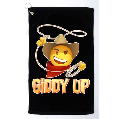 Giddy Up Cowboy Emoji  Golf Towel