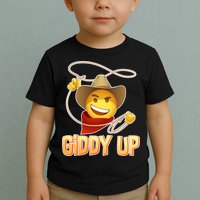 Giddy Up Cowboy Emoji  Toddler T-Shirt