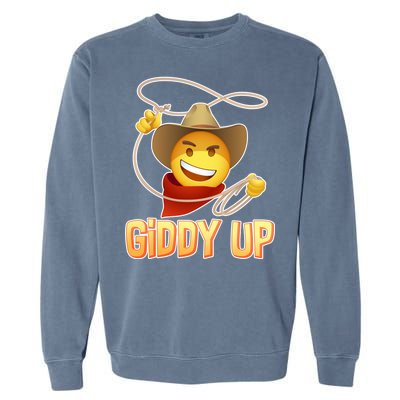 Giddy Up Cowboy Emoji  Garment-Dyed Sweatshirt