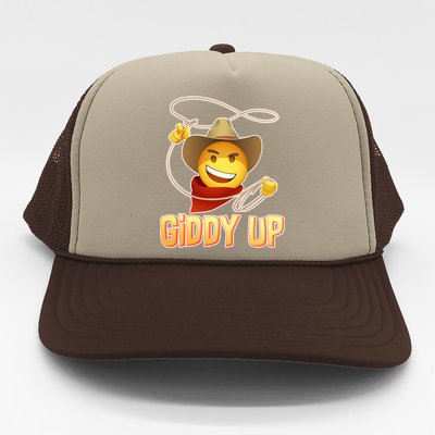 Giddy Up Cowboy Emoji  Trucker Hat