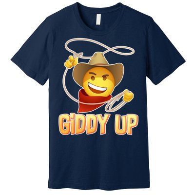 Giddy Up Cowboy Emoji  Premium T-Shirt