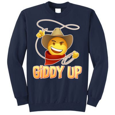 Giddy Up Cowboy Emoji  Tall Sweatshirt