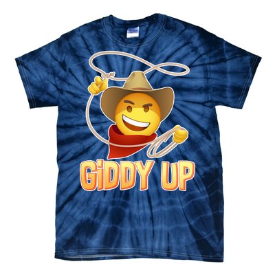 Giddy Up Cowboy Emoji  Tie-Dye T-Shirt