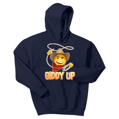 Giddy Up Cowboy Emoji  Kids Hoodie