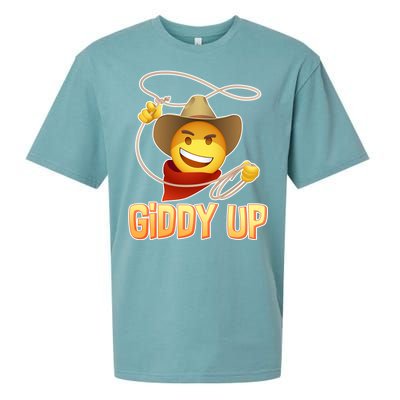 Giddy Up Cowboy Emoji  Sueded Cloud Jersey T-Shirt