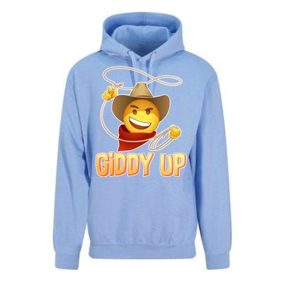 Giddy Up Cowboy Emoji  Unisex Surf Hoodie