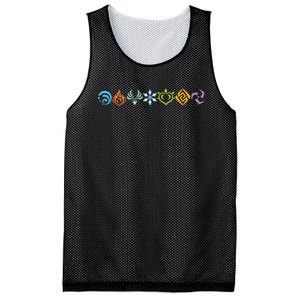 Genshin Impact Elements Gamer Mesh Reversible Basketball Jersey Tank