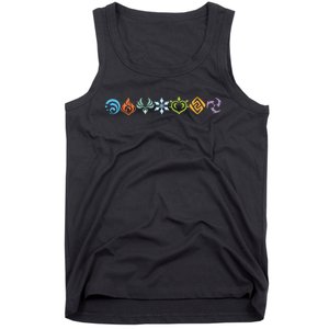 Genshin Impact Elements Gamer Tank Top