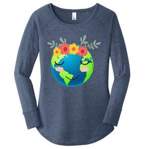 Gift Idea Earth Day Women's Perfect Tri Tunic Long Sleeve Shirt