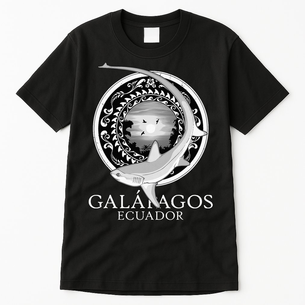Galapagos Islands Ecuador Thresher Shark Tall T-Shirt