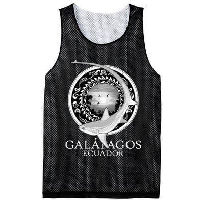 Galapagos Islands Ecuador Thresher Shark Mesh Reversible Basketball Jersey Tank