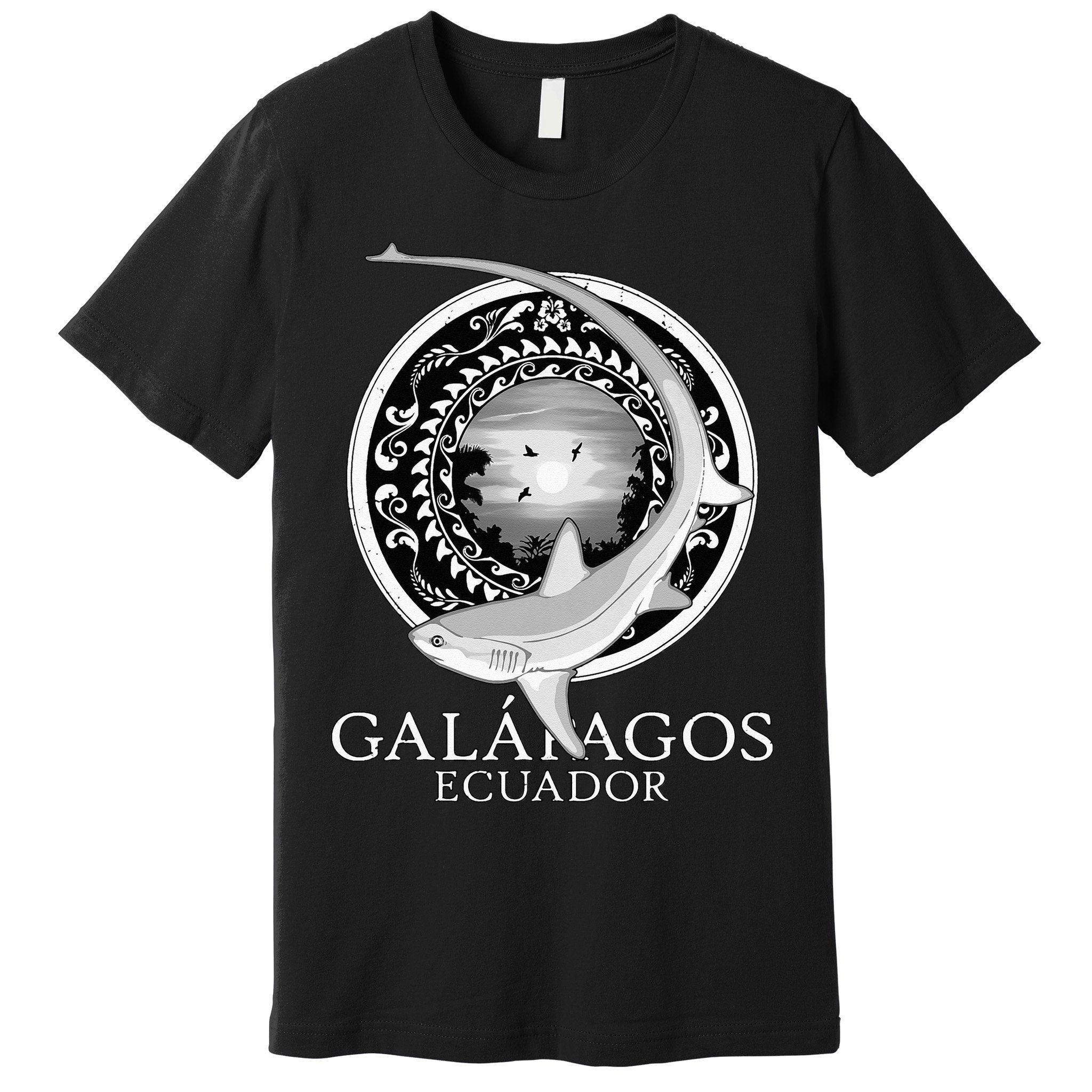 Galapagos Islands Ecuador Thresher Shark Premium T-Shirt