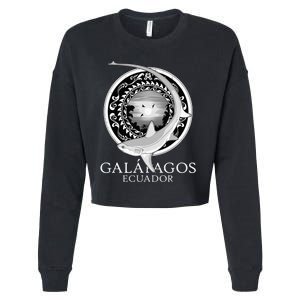 Galapagos Islands Ecuador Thresher Shark Cropped Pullover Crew