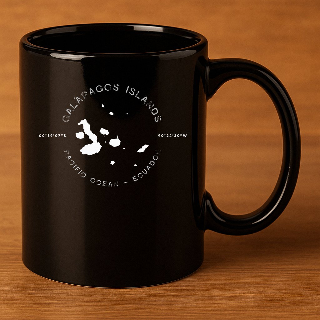 Galapagos Islands Ecuador Graphic 11oz C Handle Ceramic Mug