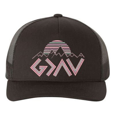 God Is Faithful More Than Highs And Lows Yupoong Adult 5-Panel Trucker Hat