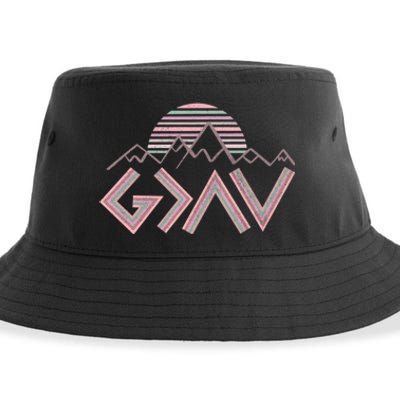 God Is Faithful More Than Highs And Lows Sustainable Bucket Hat