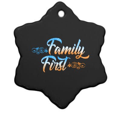 Gift Idea For Family Family First Gift Ceramic Star Ornament