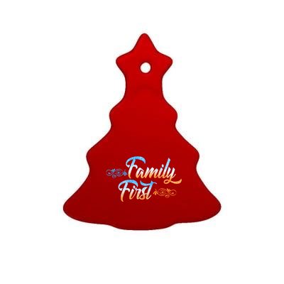 Gift Idea For Family Family First Gift Ceramic Tree Ornament