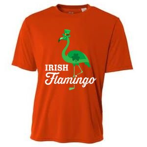 Green Irish Flamingo For Funny St Patricks Day Cool Gift Cooling Performance Crew T-Shirt