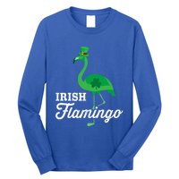 Green Irish Flamingo For Funny St Patricks Day Cool Gift Long Sleeve Shirt