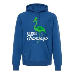 Green Irish Flamingo For Funny St Patricks Day Cool Gift Premium Hoodie