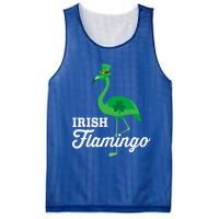 Green Irish Flamingo For Funny St Patricks Day Cool Gift Mesh Reversible Basketball Jersey Tank