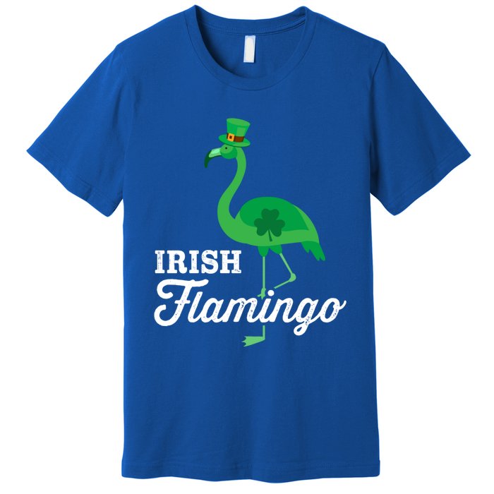 Green Irish Flamingo For Funny St Patricks Day Cool Gift Premium T-Shirt