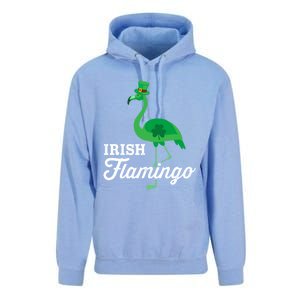 Green Irish Flamingo For Funny St Patricks Day Cool Gift Unisex Surf Hoodie