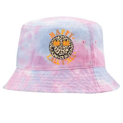 Groovy Its Fall Yall Leopard Autumn Halloween Thanksgiving Tie-Dyed Bucket Hat