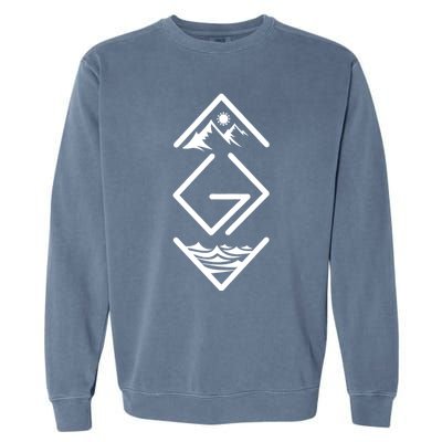 God Is Faithful More Than Highs And Lows Garment-Dyed Sweatshirt