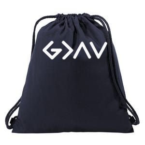 God Is Faithful More Than Highs And Lows Christian Drawstring Bag