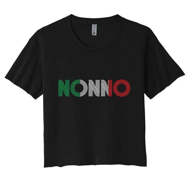 Grandpa Italian Family Culture Italy Country Nonno Gift Crop Top