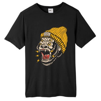 Gorilla Inked Flash Old School Ink Addict Traditional Tattoo Gift Tall Fusion ChromaSoft Performance T-Shirt