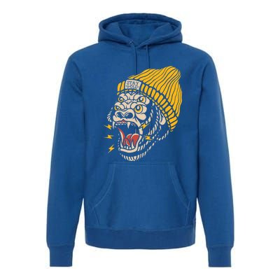 Gorilla Inked Flash Old School Ink Addict Traditional Tattoo Gift Premium Hoodie