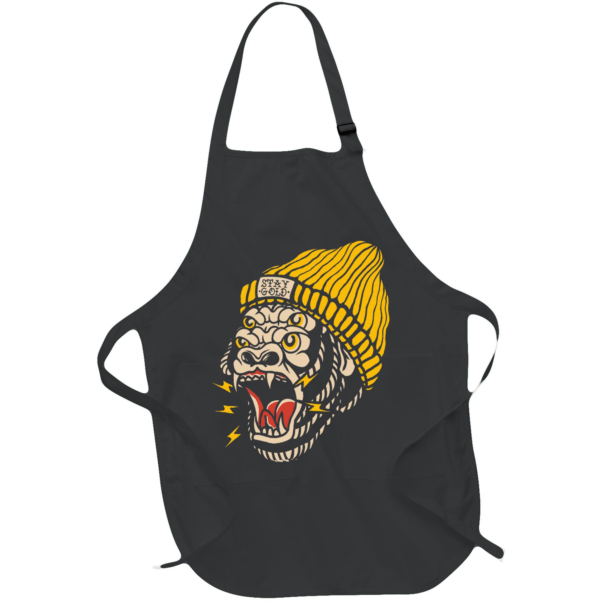 Gorilla Inked Flash Old School Ink Addict Traditional Tattoo Apron
