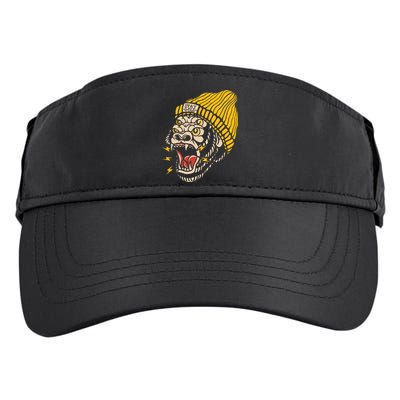Gorilla Inked Flash Old School Ink Addict Traditional Tattoo Adult Drive Performance Visor