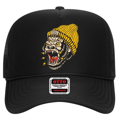 Gorilla Inked Flash Old School Ink Addict Traditional Tattoo Trucker Hat