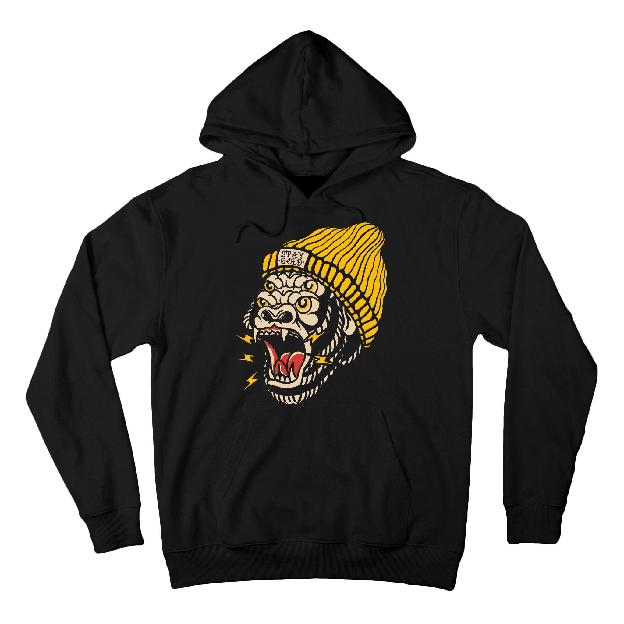 Gorilla Inked Flash Old School Ink Addict Traditional Tattoo Tall Hoodie