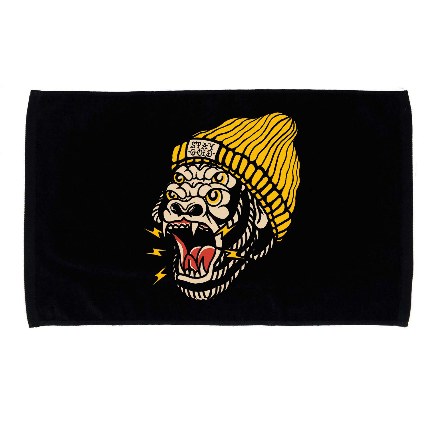Gorilla Inked Flash Old School Ink Addict Traditional Tattoo Microfiber Hand Towel