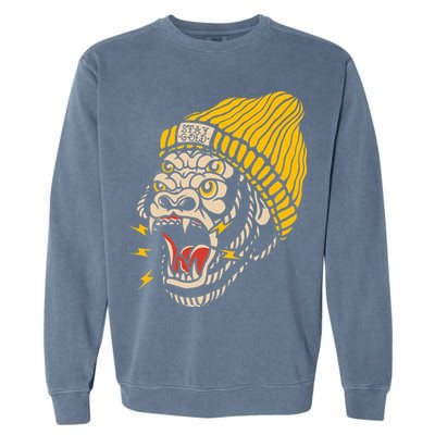 Gorilla Inked Flash Old School Ink Addict Traditional Tattoo Garment-Dyed Sweatshirt