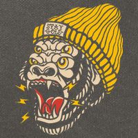 Gorilla Inked Flash Old School Ink Addict Traditional Tattoo Cotton Canvas Backpack