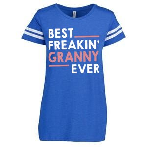 Granny Idea For Grandma Mothers Day Best Freakin' Granny Gift Enza Ladies Jersey Football T-Shirt